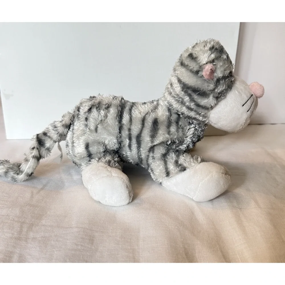 Webkinz Sterling Cheeky Cat HM496 Gray Striped Cat Plush Ganz No Code
